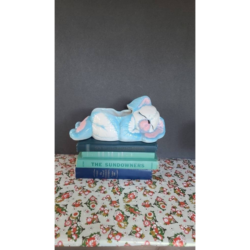 Vintage Sleeping Dog Planter